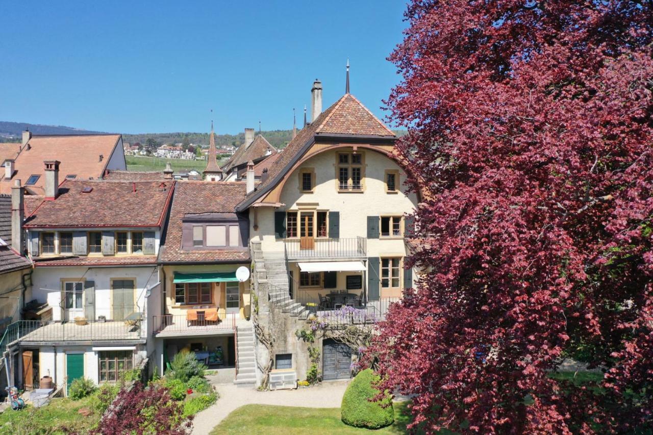 Magnifique Maison Vigneronne Avec Grand Jardin Villa Auvernier Dış mekan fotoğraf